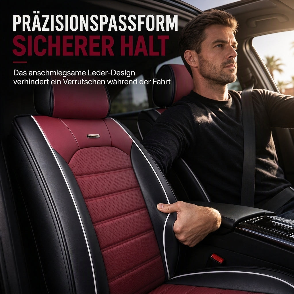 🚗50% RABATT🪑Autositzschutz mit Lederoptik und mehrschichtiger Polsterung, schützt Originalsitze vor Schmutz und Abrieb☁️