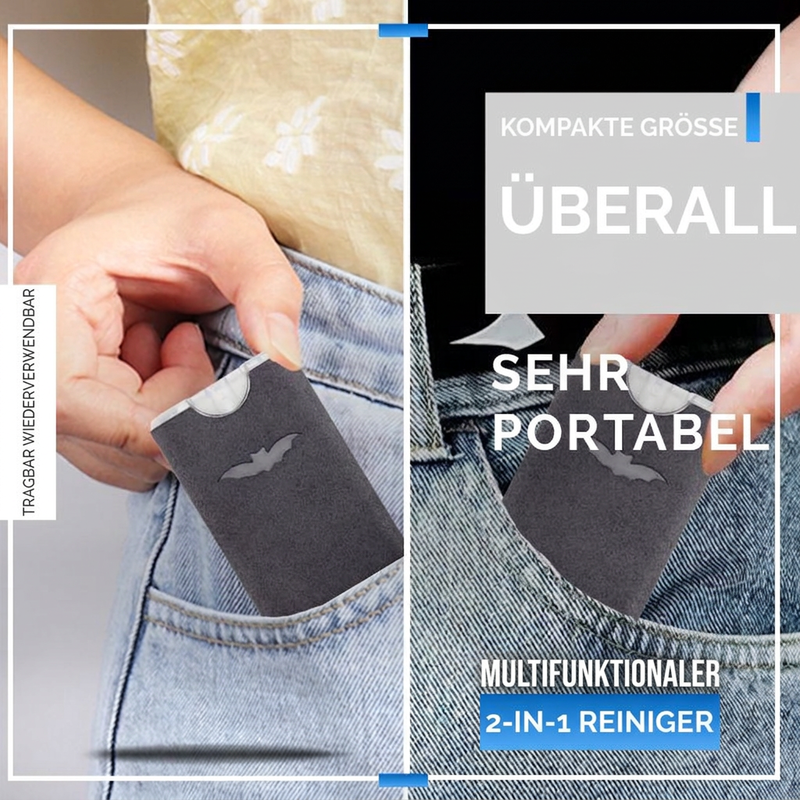🧽 50% RABATT! 📱 2‑in‑1 Bildschirmreiniger – Tragbar, wiederverwendbar & Mikrofaser ✨