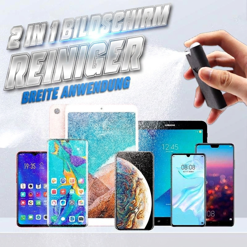 🧽 50% RABATT! 📱 2‑in‑1 Bildschirmreiniger – Tragbar, wiederverwendbar & Mikrofaser ✨