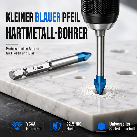 📢📢50% RABATT !!⏰Hartmetall-Exzenterbohrer mit Sechskantschaft zum Bohren von Löchern in Keramikfliesen, Glas und Beton