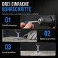 📢📢50% RABATT !!⏰Hartmetall-Exzenterbohrer mit Sechskantschaft zum Bohren von Löchern in Keramikfliesen, Glas und Beton