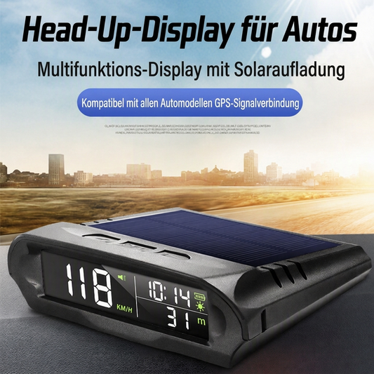 🔥Solange der Vorrat reicht 50 % Rabatt!🎉Solar-Auto-GPS-Head-Up-Display