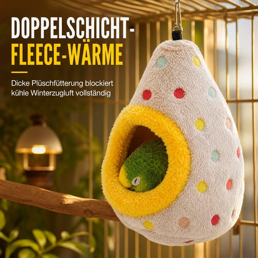 🥚 ZEITLICH BEGRENZT 50% RABATT! ⚡ Hängendes Vogelnest-Hängematte aus Baumwolle – Doppellagiges, warmes Höhlenbett aus Fleece für kleine Vögel ✨