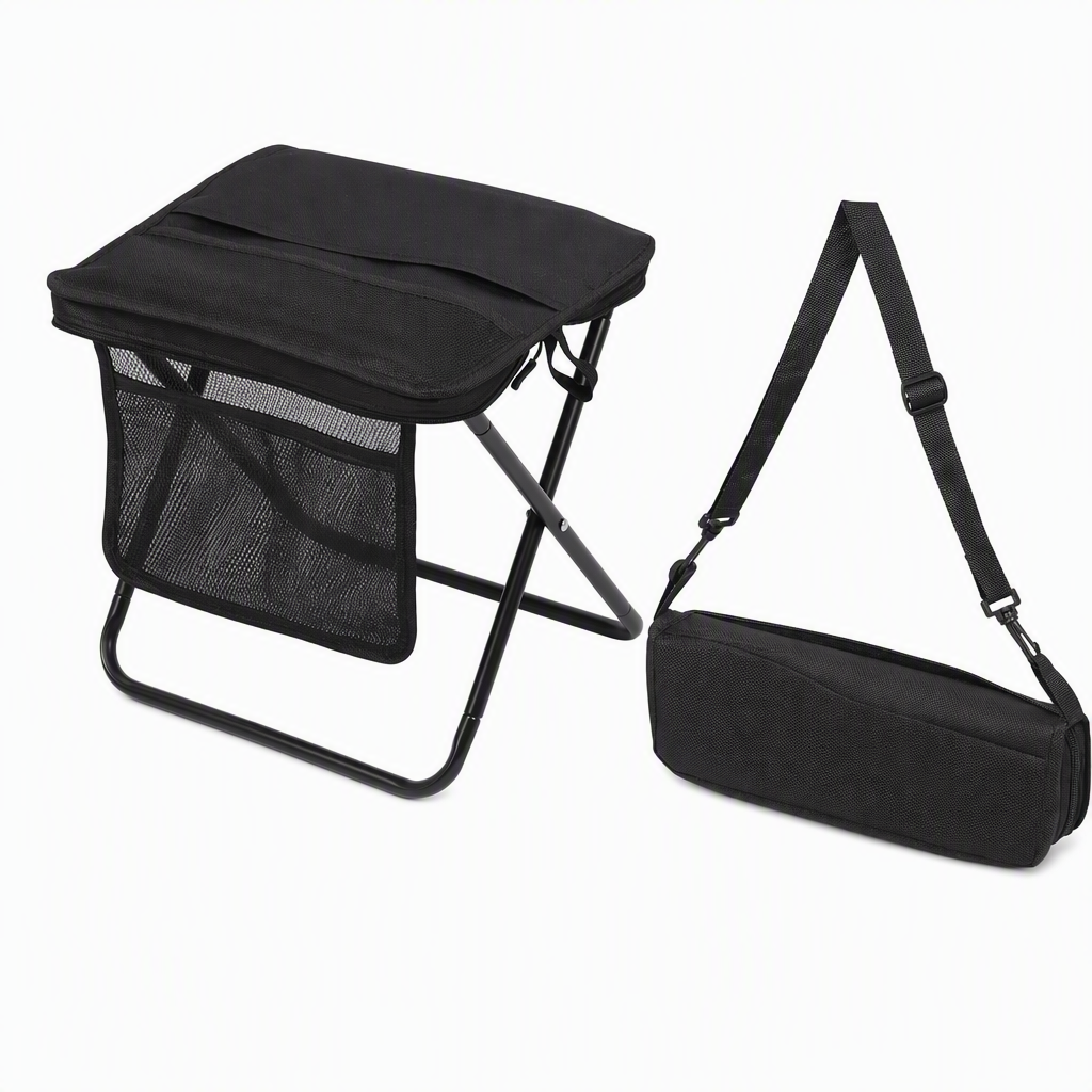 📢📢50% RABATT !!⏰Tragbarer Klapphocker-Rucksack, leichter Outdoor-Campingstuhl und vielseitig verwendbare Umhängetasche