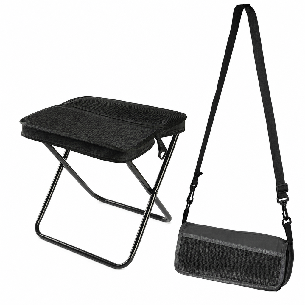 📢📢50% RABATT !!⏰Tragbarer Klapphocker-Rucksack, leichter Outdoor-Campingstuhl und vielseitig verwendbare Umhängetasche