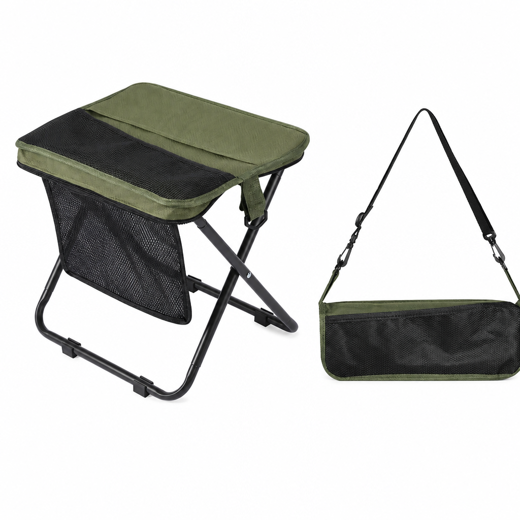 📢📢50% RABATT !!⏰Tragbarer Klapphocker-Rucksack, leichter Outdoor-Campingstuhl und vielseitig verwendbare Umhängetasche