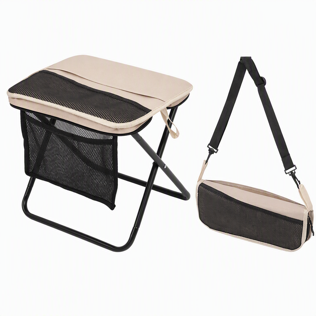 📢📢50% RABATT !!⏰Tragbarer Klapphocker-Rucksack, leichter Outdoor-Campingstuhl und vielseitig verwendbare Umhängetasche