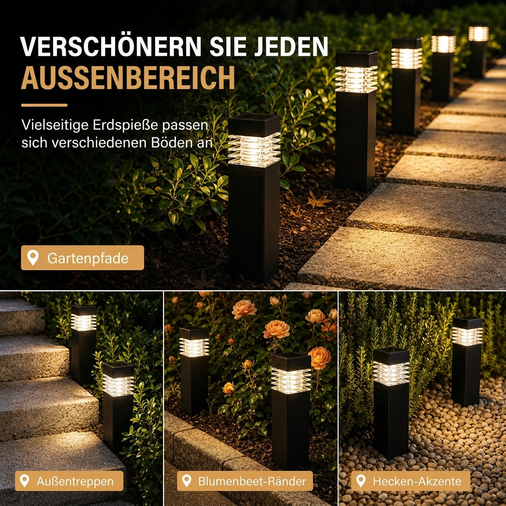 🏡 50 % Rabatt ! Solarbetriebene Deko-Leuchte für Garten & Terrasse, warmes Licht, kabellos & wetterfest