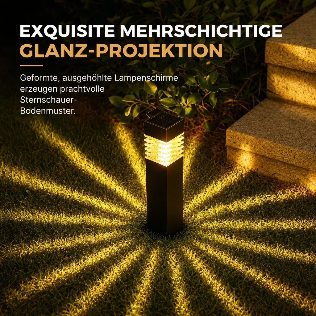 🏡 50 % Rabatt ! Solarbetriebene Deko-Leuchte für Garten & Terrasse, warmes Licht, kabellos & wetterfest