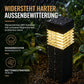 🏡 50 % Rabatt ! Solarbetriebene Deko-Leuchte für Garten & Terrasse, warmes Licht, kabellos & wetterfest