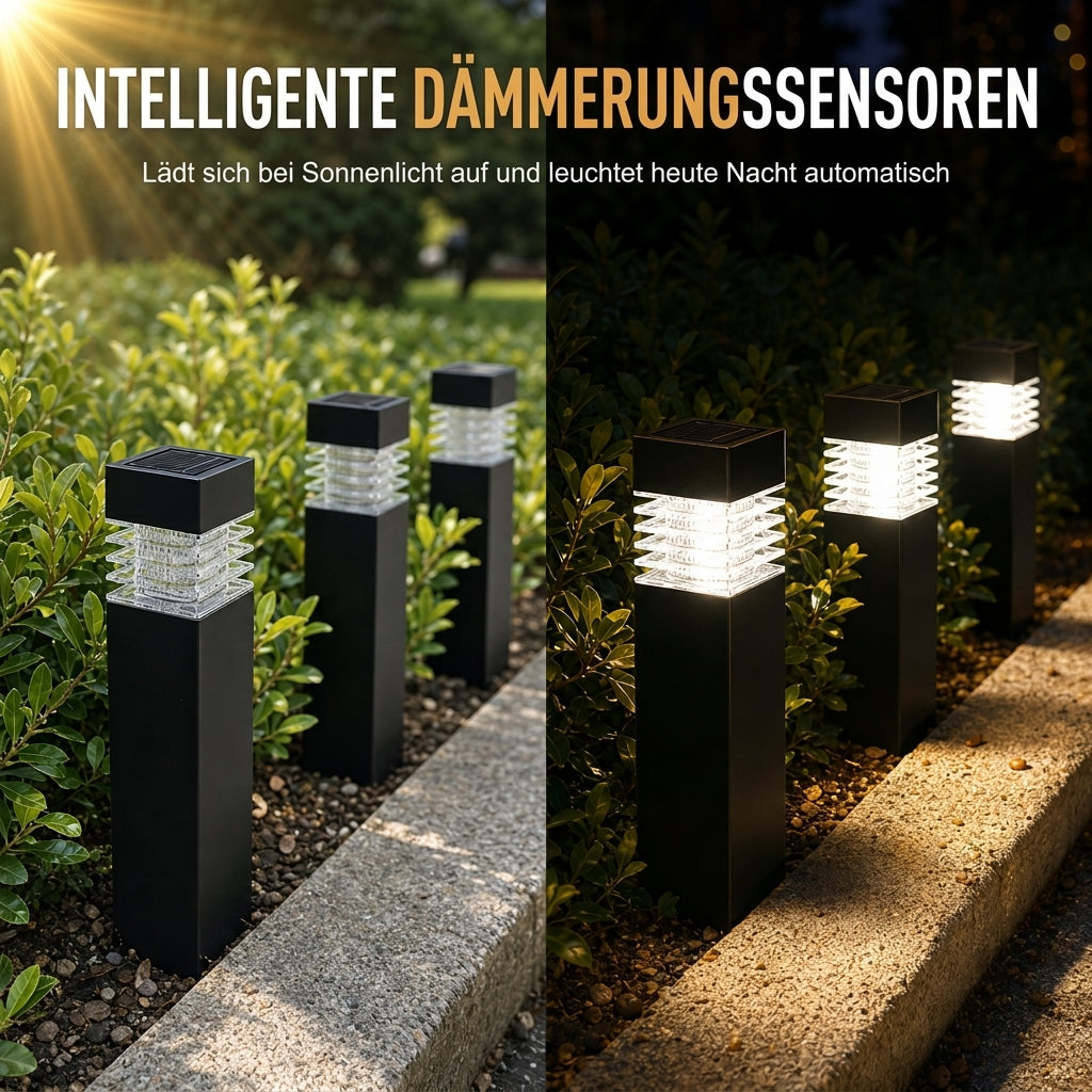 🏡 50 % Rabatt ! Solarbetriebene Deko-Leuchte für Garten & Terrasse, warmes Licht, kabellos & wetterfest