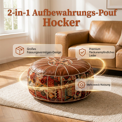 🛋️ 50% RABATT! 📦 🪑 Aufbewahrungshocker aus Kunstleder – 2-in-1 Sitzgelegenheit und Stauraum