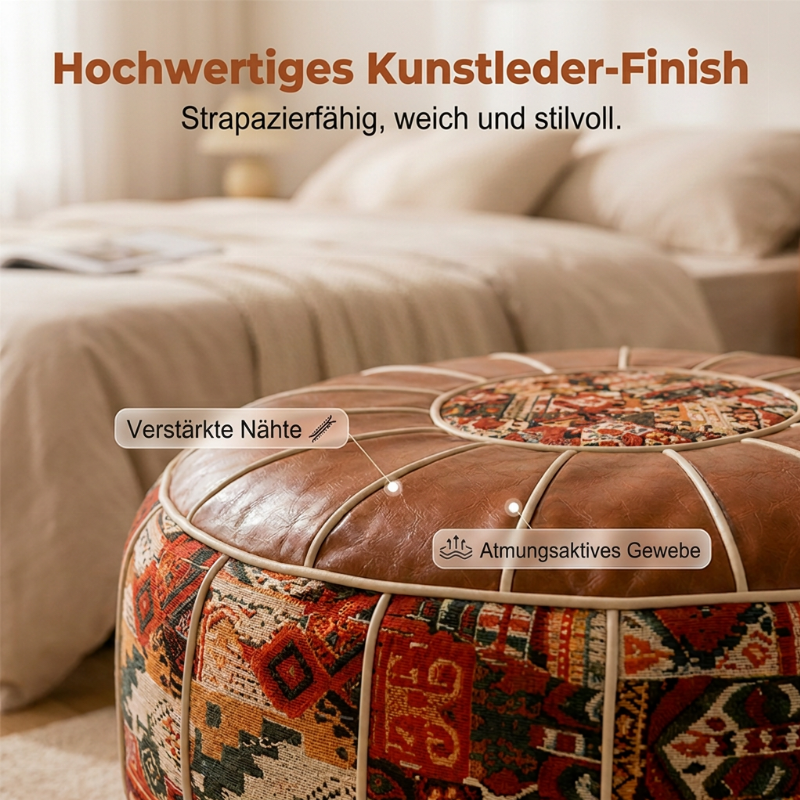 🛋️ 50% RABATT! 📦 🪑 Aufbewahrungshocker aus Kunstleder – 2-in-1 Sitzgelegenheit und Stauraum