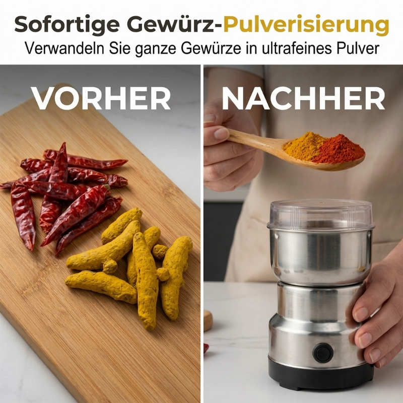 📢📢50% RABATT !!⏰Mehrzweck-Elektromühle aus Edelstahl