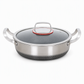 🍳 50 % RABATT 🥘 Verdickter Edelstahl-Antihaft-Wok mit Deckel, flacher Boden, zwei Griffe, hitzebeständig & leicht zu reinigen ✨