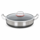 🍳 50 % RABATT 🥘 Verdickter Edelstahl-Antihaft-Wok mit Deckel, flacher Boden, zwei Griffe, hitzebeständig & leicht zu reinigen ✨