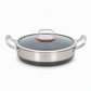 🍳 50 % RABATT 🥘 Verdickter Edelstahl-Antihaft-Wok mit Deckel, flacher Boden, zwei Griffe, hitzebeständig & leicht zu reinigen ✨