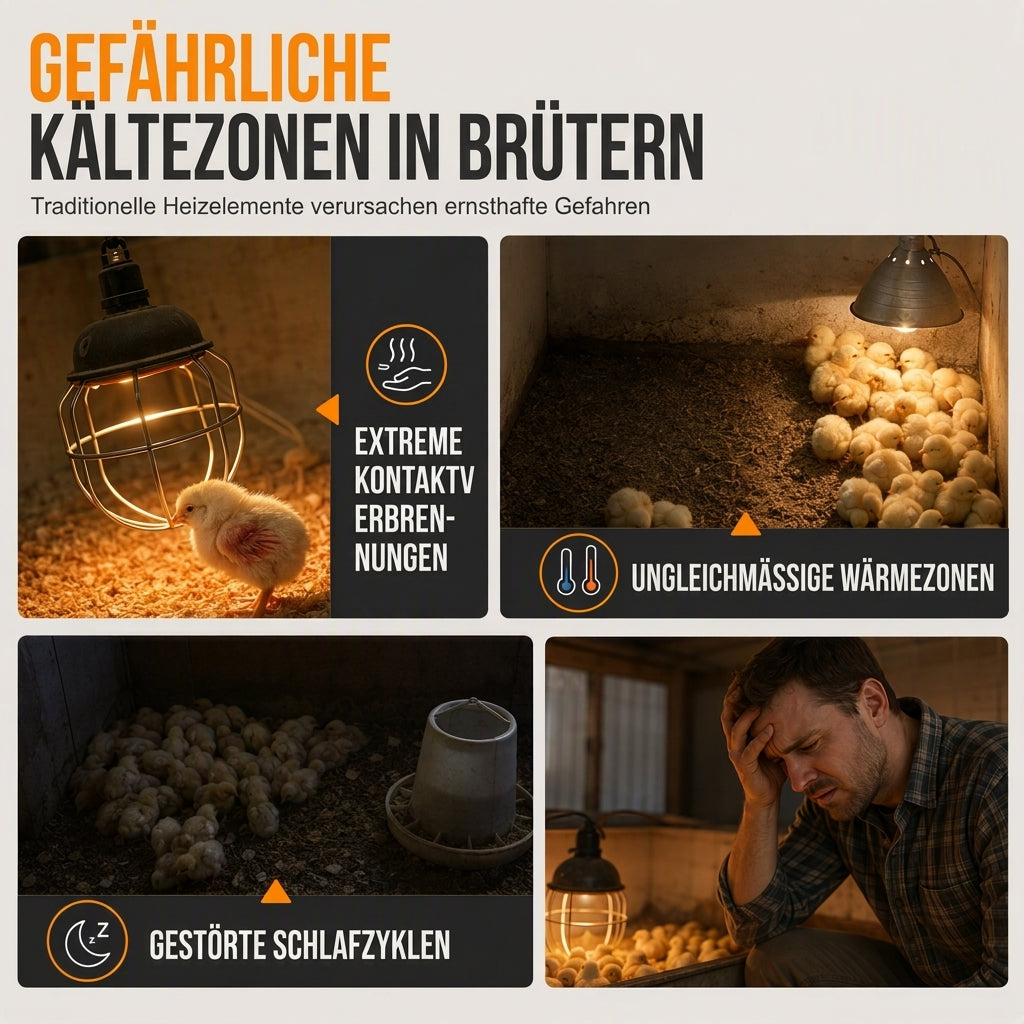 🐥 50% RABATT! 🌡️  Intelligente Wärmelampe mit Temperaturregelung für Küken & Kleintiere