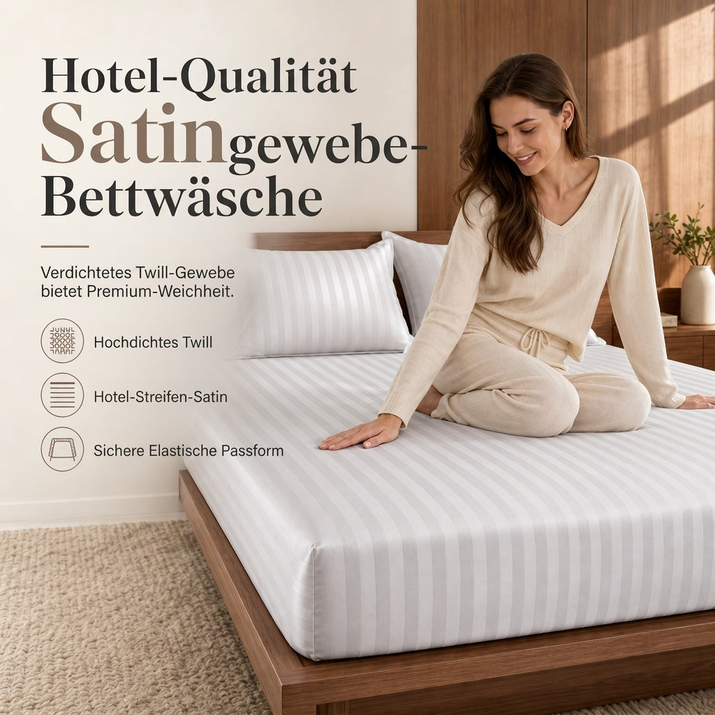 🛏️ 50 % RABATT&Versandkostenfrei ✨ Premium Bettwäscheset im Hotelstil – Weich, hautfreundlich & luxuriös – Perfekt für erholsamen Schlaf & stilvolles Ambiente 🏨