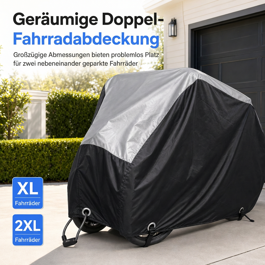 📢📢 50% RABATT !! ⏰ Wasserfeste und staubdichte 190T Fahrradabdeckung für den Außenbereich zum Schutz Ihres Fahrrads