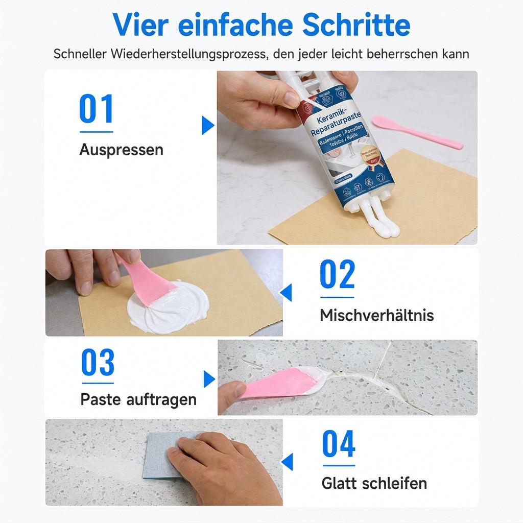 🎁 Kaufe 1, erhalte 1 gratis! 🧱 Schnelltrocknende Reparaturpaste für Keramikfliesen – schnell, stark und langlebig! ✨