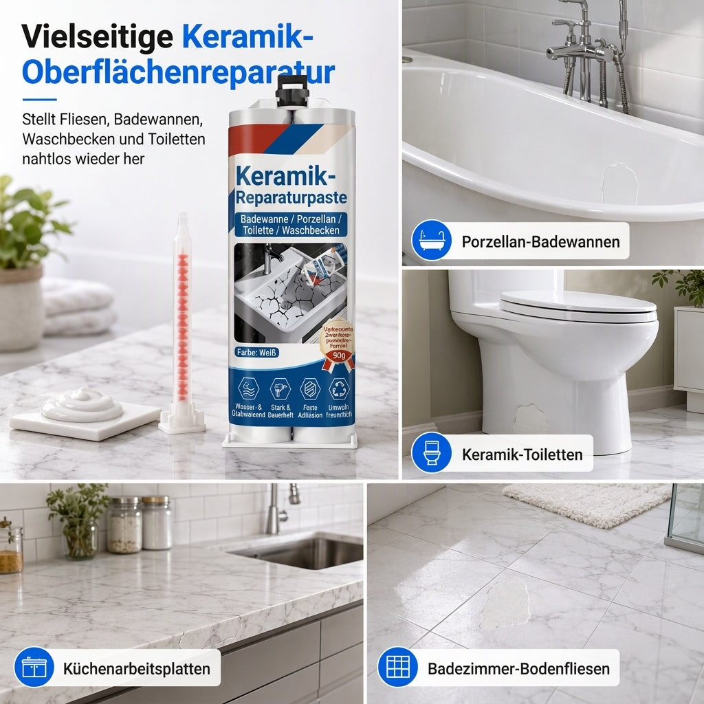 🎁 Kaufe 1, erhalte 1 gratis! 🧱 Schnelltrocknende Reparaturpaste für Keramikfliesen – schnell, stark und langlebig! ✨