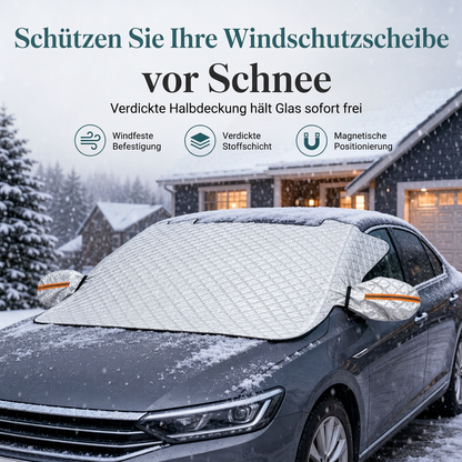 Verdickte magnetische Auto-Frontscheiben-Schneedecke Halbabdeckung für Winter-Frontscheiben für Limousinen und SUVs