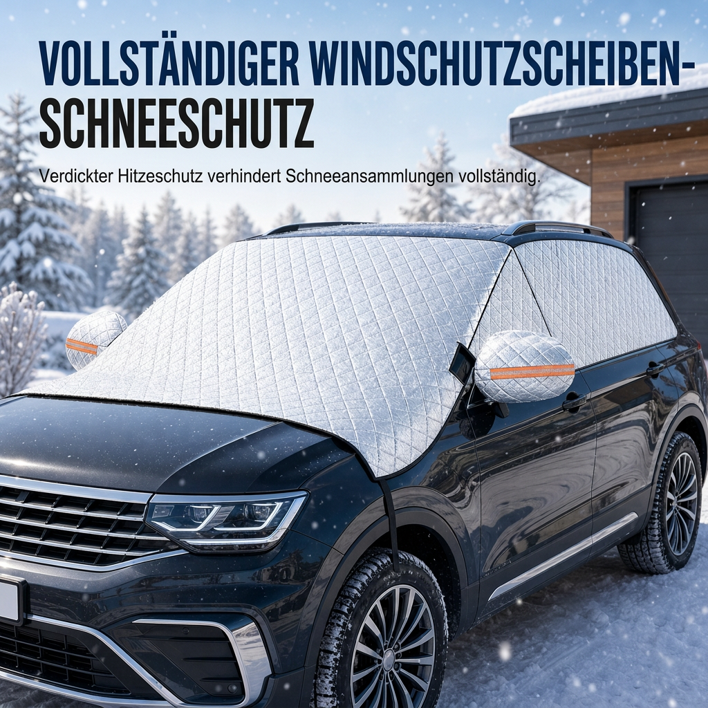 Verdickte magnetische Auto-Frontscheiben-Schneedecke Halbabdeckung für Winter-Frontscheiben für Limousinen und SUVs