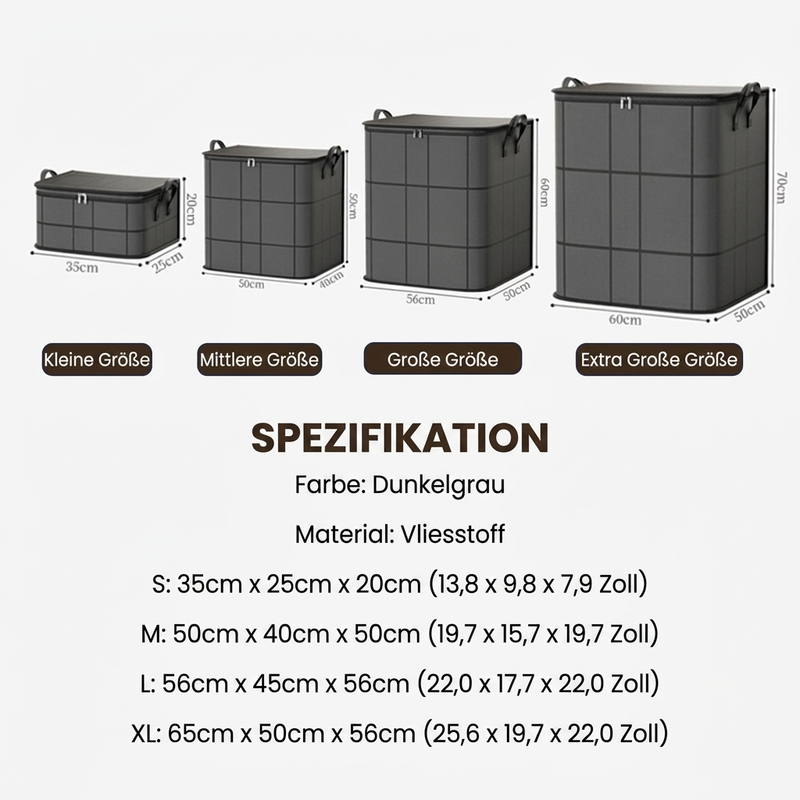 🧺📦 50 % RABATT! 🗄️ Staubschutzhüllen für Bettdecken und Bettwäsche – großes Fassungsvermögen, strapazierfähiges Vliesmaterial und faltbar – ideal für die saisonale Aufbewahrung 🛏️