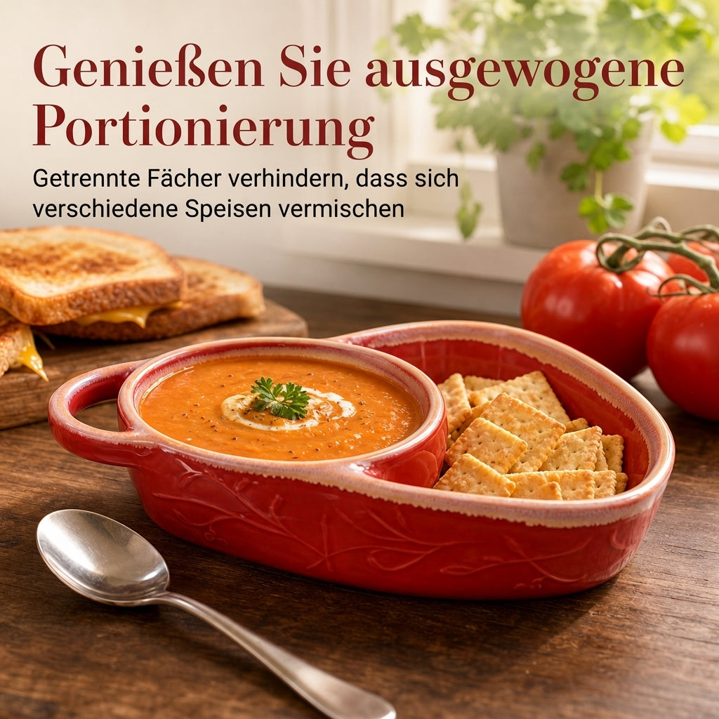 ✨ Beliebige 2 Artikel – kostenloser Versand✨Retro Keramik Auflaufform mit einzelnem Griff