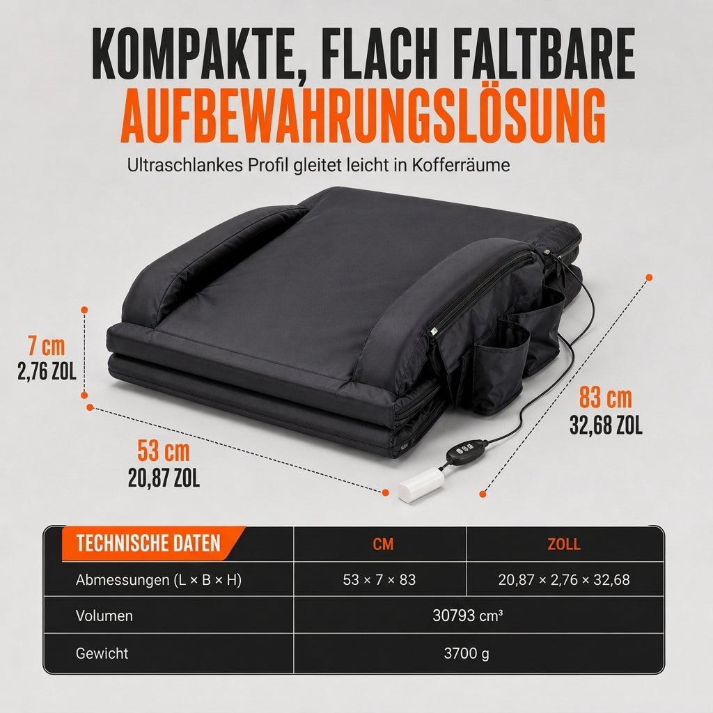 Tragbarer beheizbarer Stadion Sitz Klappbarer Tribünenstuhl mit Rucksackgurten Wasserdichtes, abriebfestes Kissen für Outdoor-Angeln und Sport