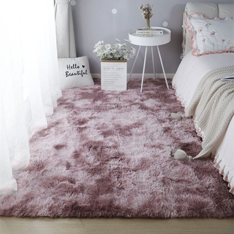 🧸 Weicher, flauschiger Samt-Teppich: dichtes Plüschmaterial, fusselfrei, Wolkenkomfort für Wohnzimmer & Schlafzimmer