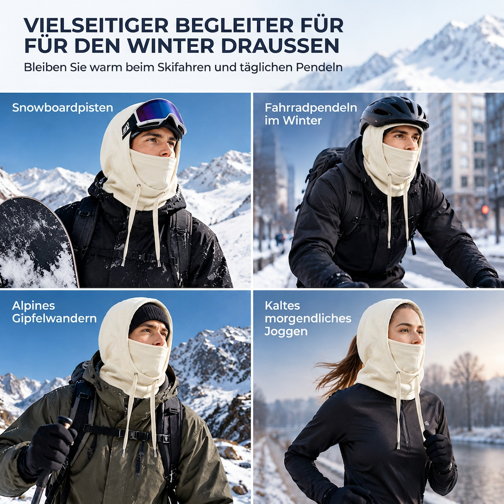 ❄️ JETZT 50% RABATT! 🧣 3-in-1 Winter-Balaklava – Winddicht, Warm & Verstellbar – Perfekt zum Skifahren, Radfahren und für Alle Kalten Outdoor-Aktivitäten ✨