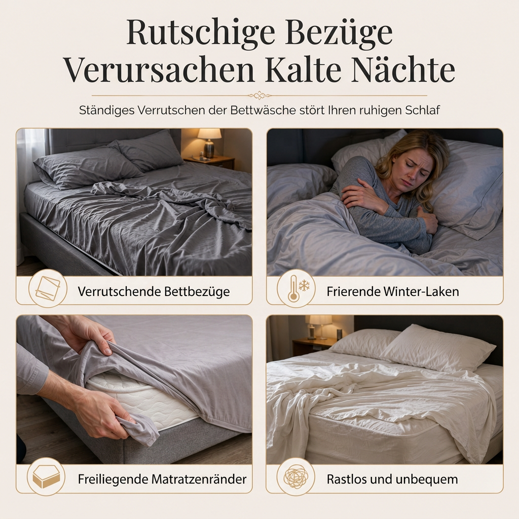 ❄️ Winter-Sonderangebot vorab 🎀 | Stretch-Spannbettlaken aus Samt mit Spitzenbesatz und rutschfester Konstruktion – weich, hautfreundlich, ideal für die kalte Jahreszeit 🛏️✨