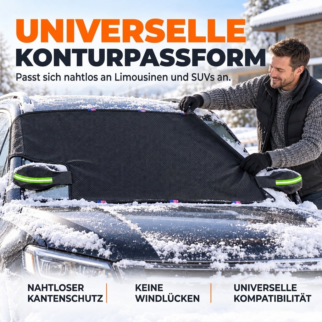 Ganzjährig abgedeckter, verdickter Auto-Windschutzscheibenschutz für Schnee, Frost und Sonnenschutz-Gcom