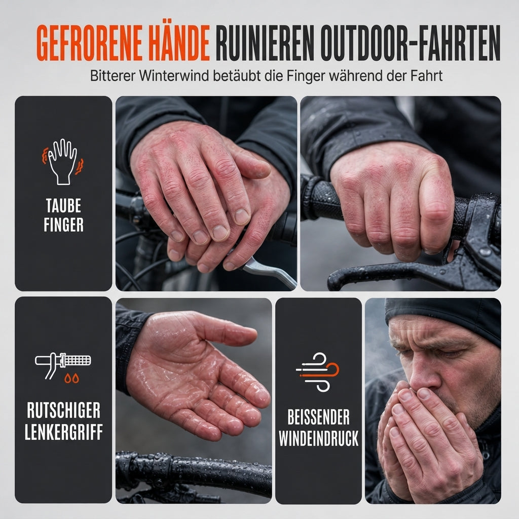 ⏳Zeitlich begrenztes Angebot⏳ Winter-Fahrradhandschuhe für Damen und Herren – warm, wasserabweisend & touchscreenfähig