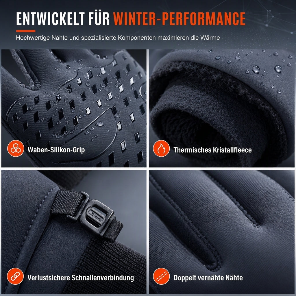 ⏳Zeitlich begrenztes Angebot⏳ Winter-Fahrradhandschuhe für Damen und Herren – warm, wasserabweisend & touchscreenfähig