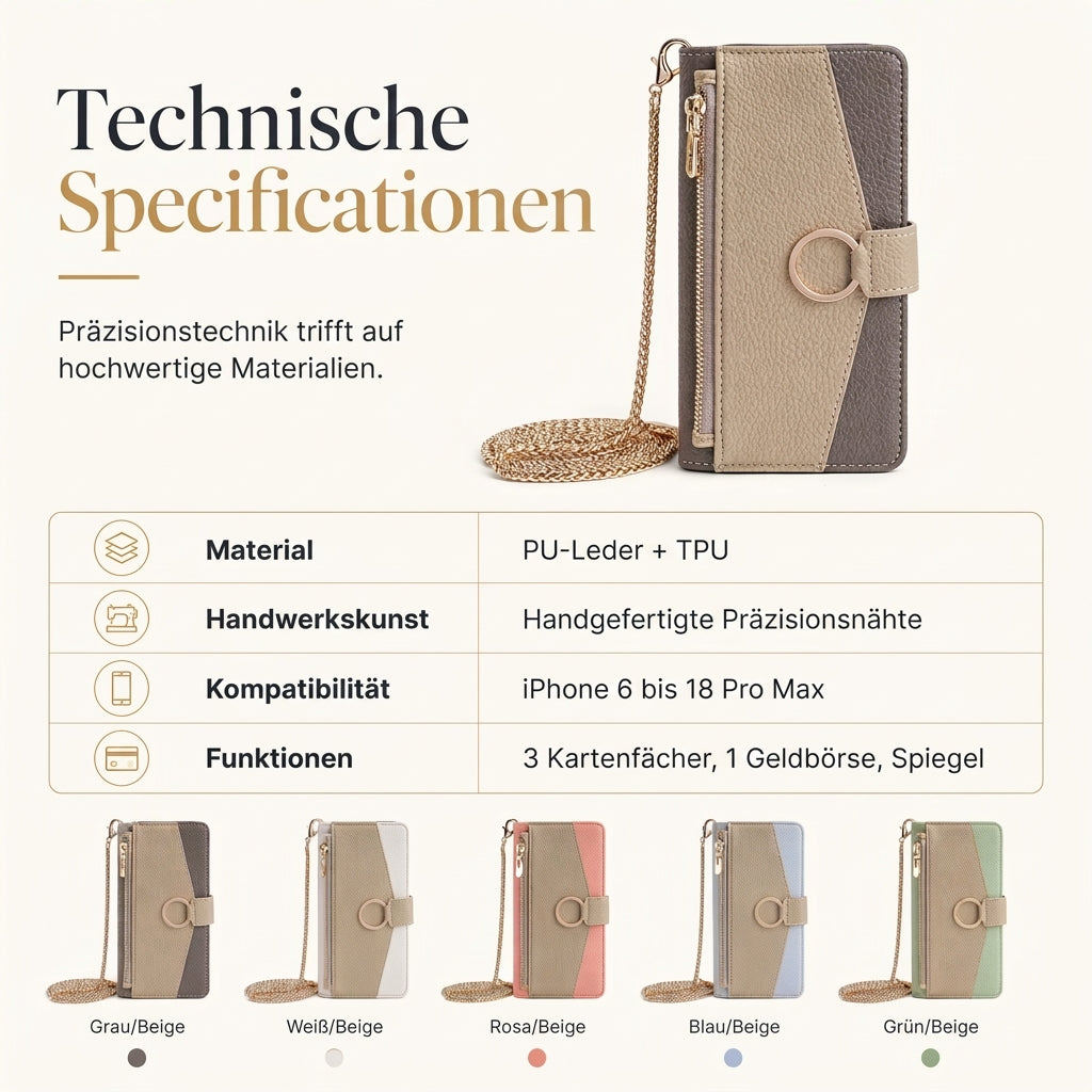 🔥50% RABATT!!📢📱 PU-Leder Flip Wallet Handyhülle – Kartenfächer, Ständer & Umhängeband, bewahren Sie Ihre Essentials auf und schützen Sie Ihr Telefon ✨
