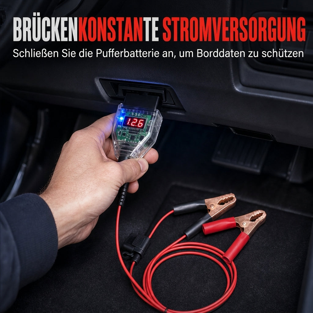 ⚡ 50% RABATT 🔋 OBDII 12V bilminnesbevarare med spänningsindikator