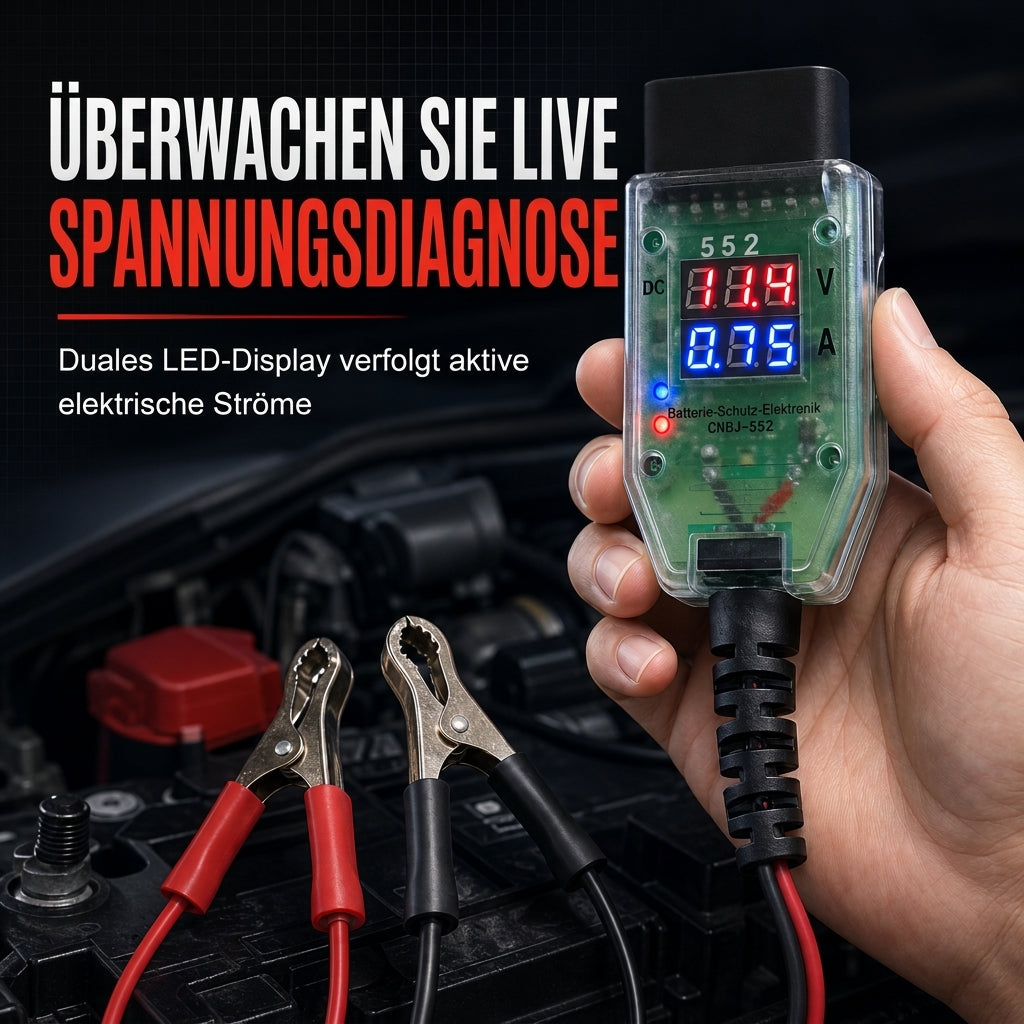 ⚡ 50% RABATT 🔋 OBDII 12V bilminnesbevarare med spänningsindikator