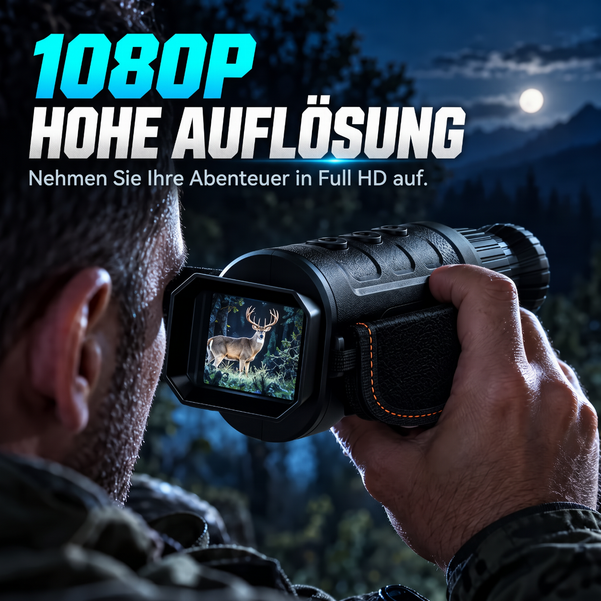 📢📢 50% RABATT🔍1080P HD Nachtsichtmonokular – 16-facher Digitalzoom für Outdoor-Abenteuer und Tierbeobachtung