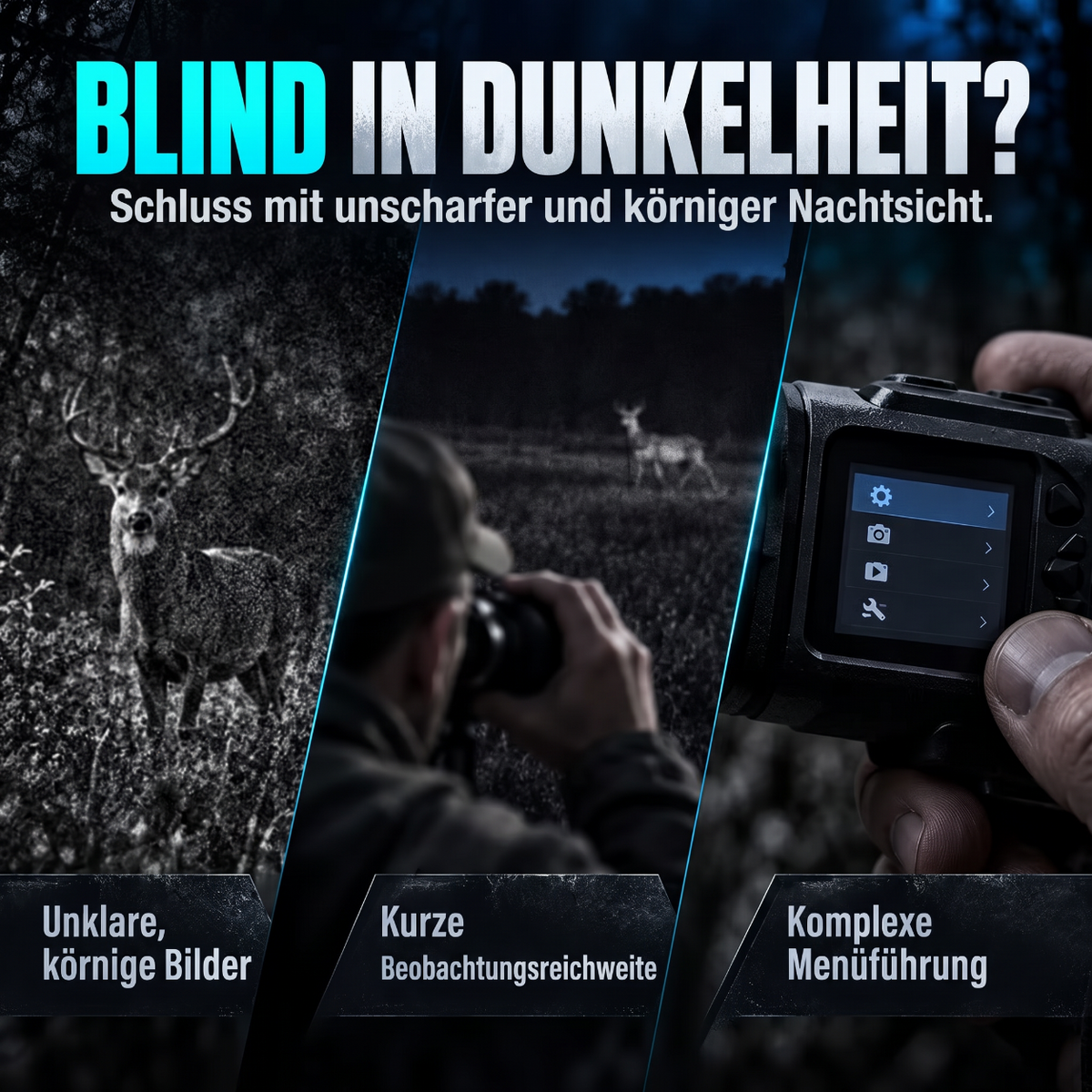 📢📢 50% RABATT🔍1080P HD Nachtsichtmonokular – 16-facher Digitalzoom für Outdoor-Abenteuer und Tierbeobachtung