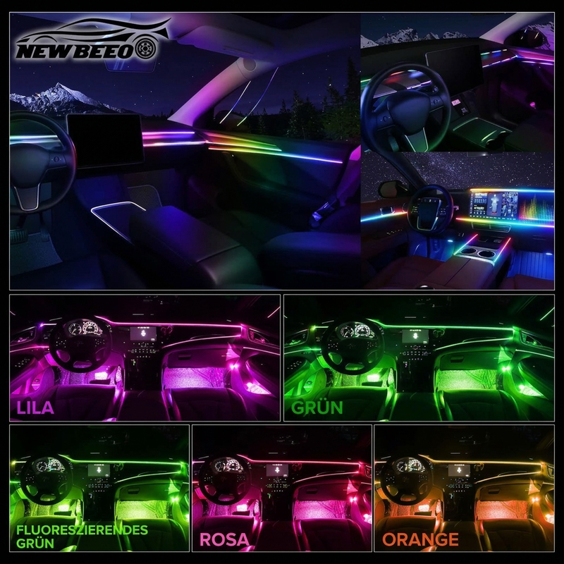 🎁Zeitlich begrenzt: Kaufe 1, erhalte 1 gratis🚗LED-Streifen für die Fahrzeuginnenraumbeleuchtung, mehrfarbiges USB-Stimmungslicht, einfache Installation