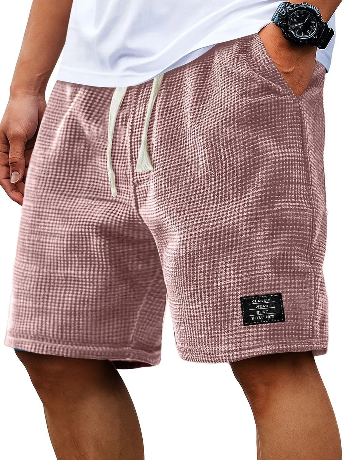 🩳 50% RABATT! 🌿 Atmungsaktive Waffel-Herren-Freizeitshorts – Leicht, elastischer Bund & lässiger Schnitt – Ideal für warme Tage, Freizeit oder einen entspannten Look – bequem & vielseitig ☀️✨